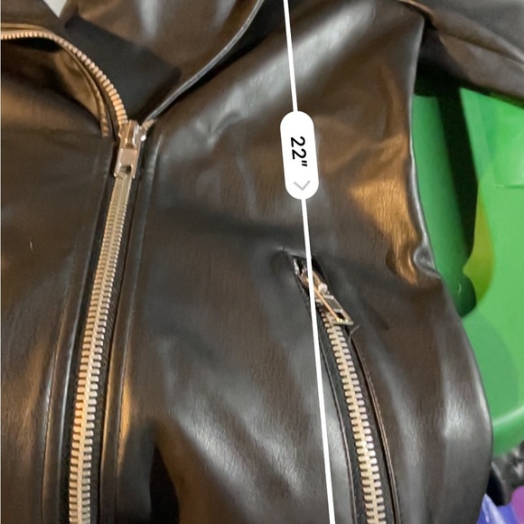 Urban Outfitters Women's Black Vegan Leather Moto Jacket Size S - Picture 10 of 10